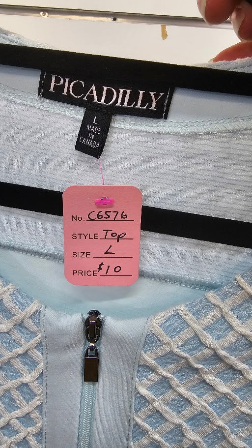 Picadilly Blouse Light Blue - L