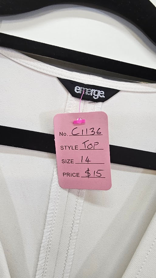 Emerge V-Neck Blouse - 12/14