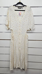 Glassons, Cream, Spotty Dress with Cut Outs – 16