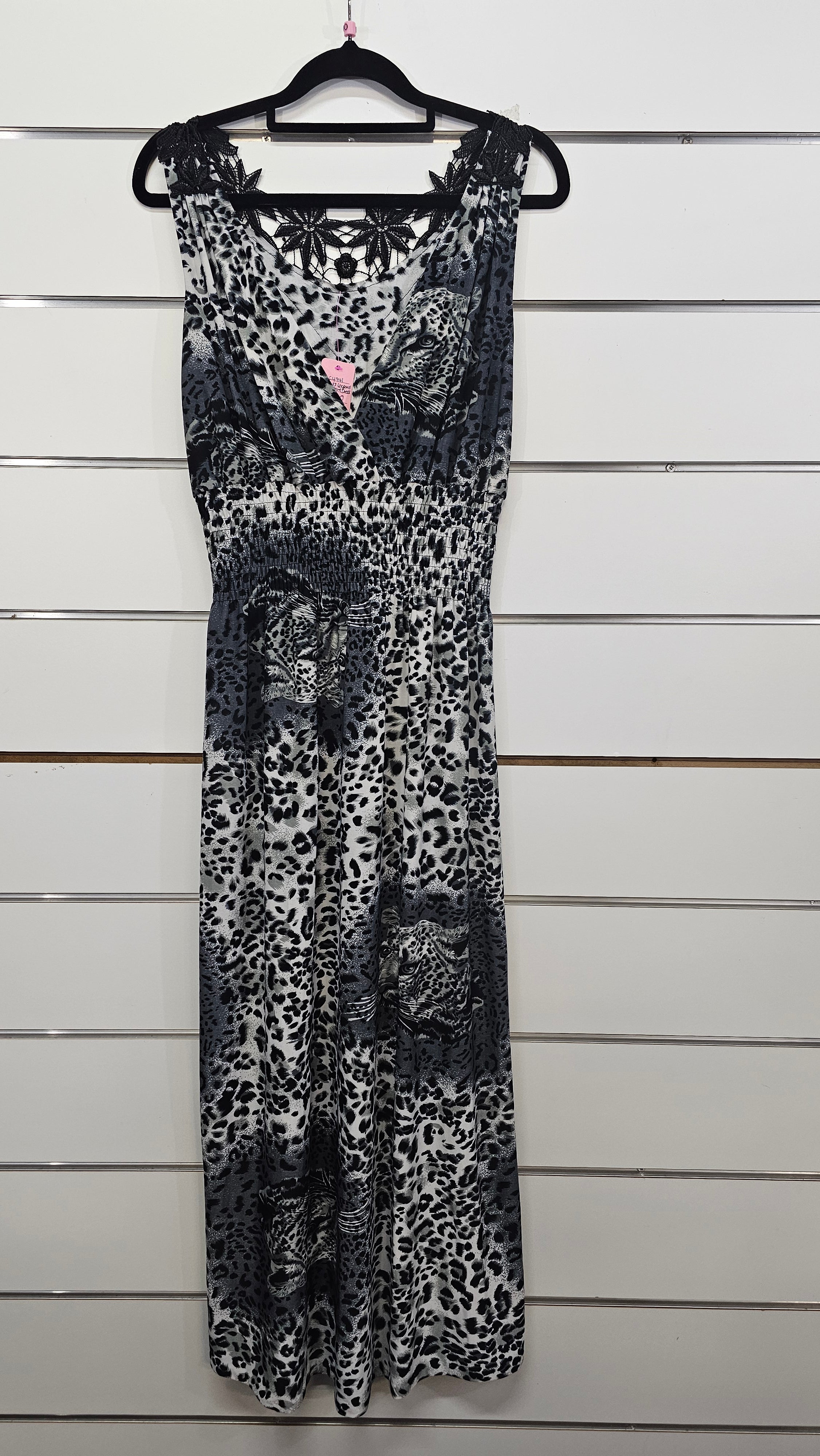 Leopard Print, Sleeveless Dress – Size Unknown