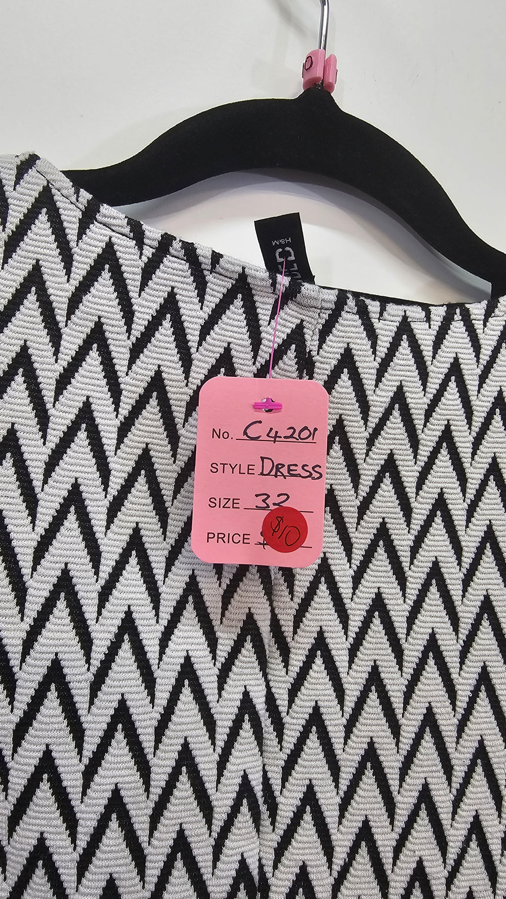 Divided Chevron Dress - 32