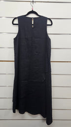 Island Shop Black Dress with Brown Beaded Neckline - 10