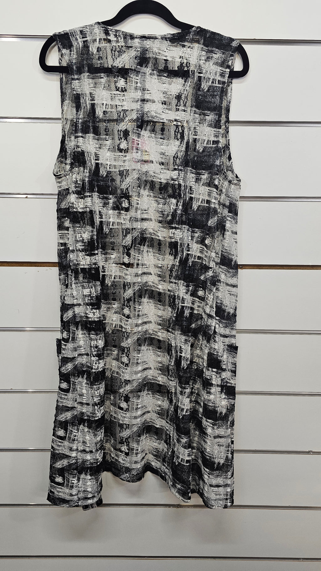 Stitch Black/White Long Cardigan - 12
