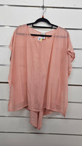 Lily Loves Peach Chiffon Top - 14