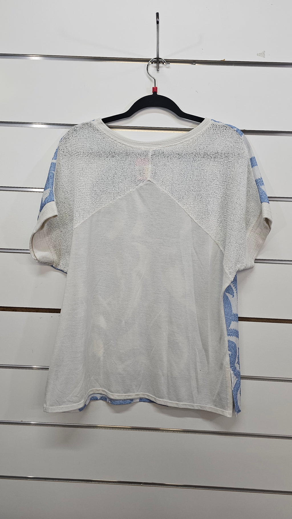 Zara Blue/White Top - L