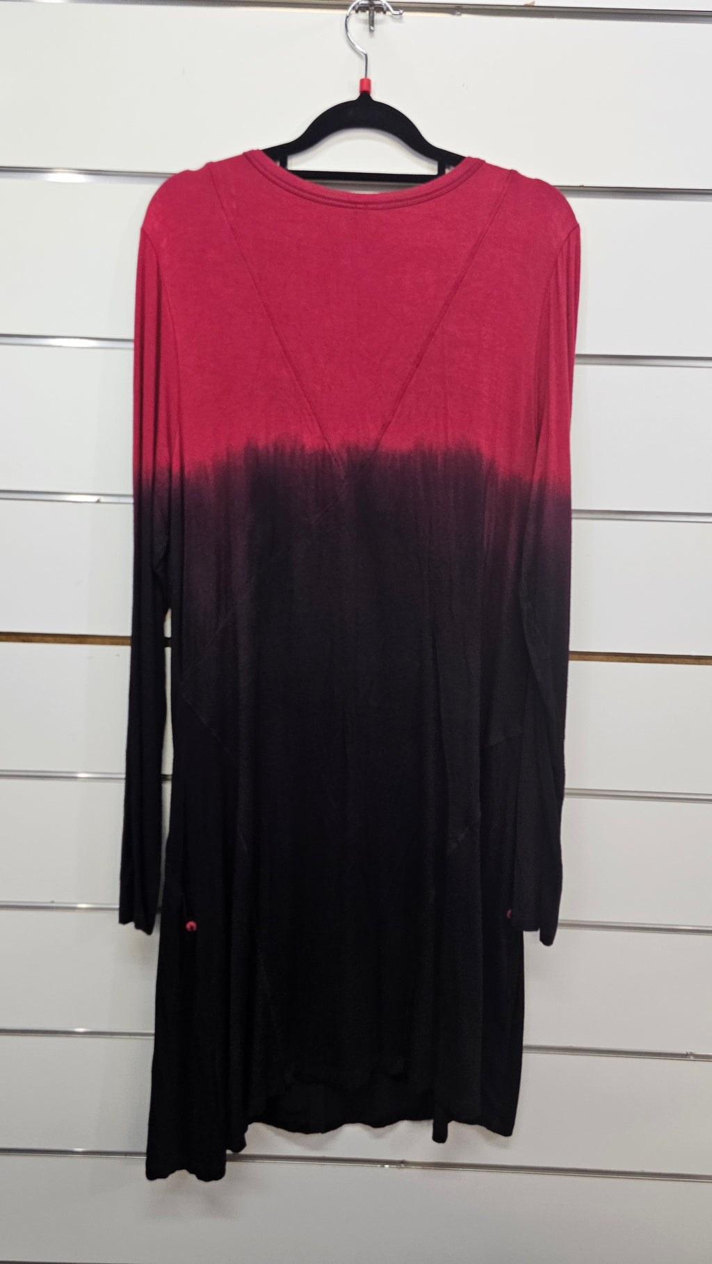 Berlin, Burgundy, Long Button Cardigan – L