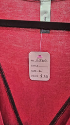 Berlin, Burgundy, Long Button Cardigan – L