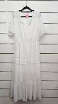 White, S/S Maxi Dress – 12