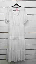 White, S/S Maxi Dress – 12