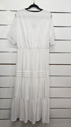 White, S/S Maxi Dress – 12
