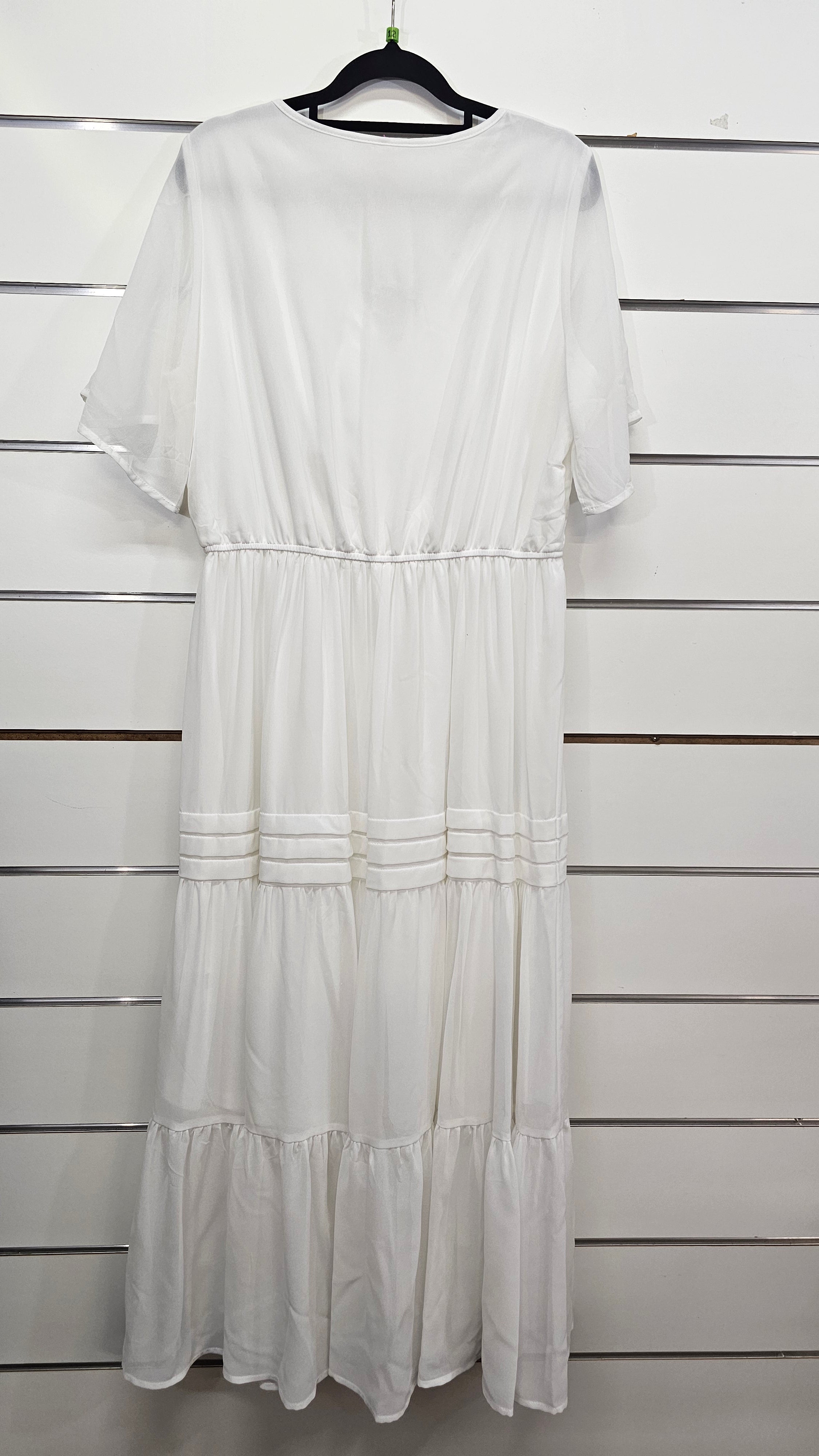 White, S/S Maxi Dress – 12