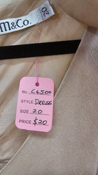 M & Co, Cream, Linen Dress – 20