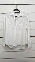 Zara Basic, White, Long Sleeve Shirt – M