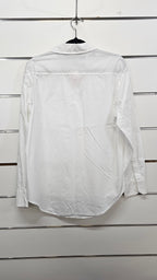 Zara Basic, White, Long Sleeve Shirt – M
