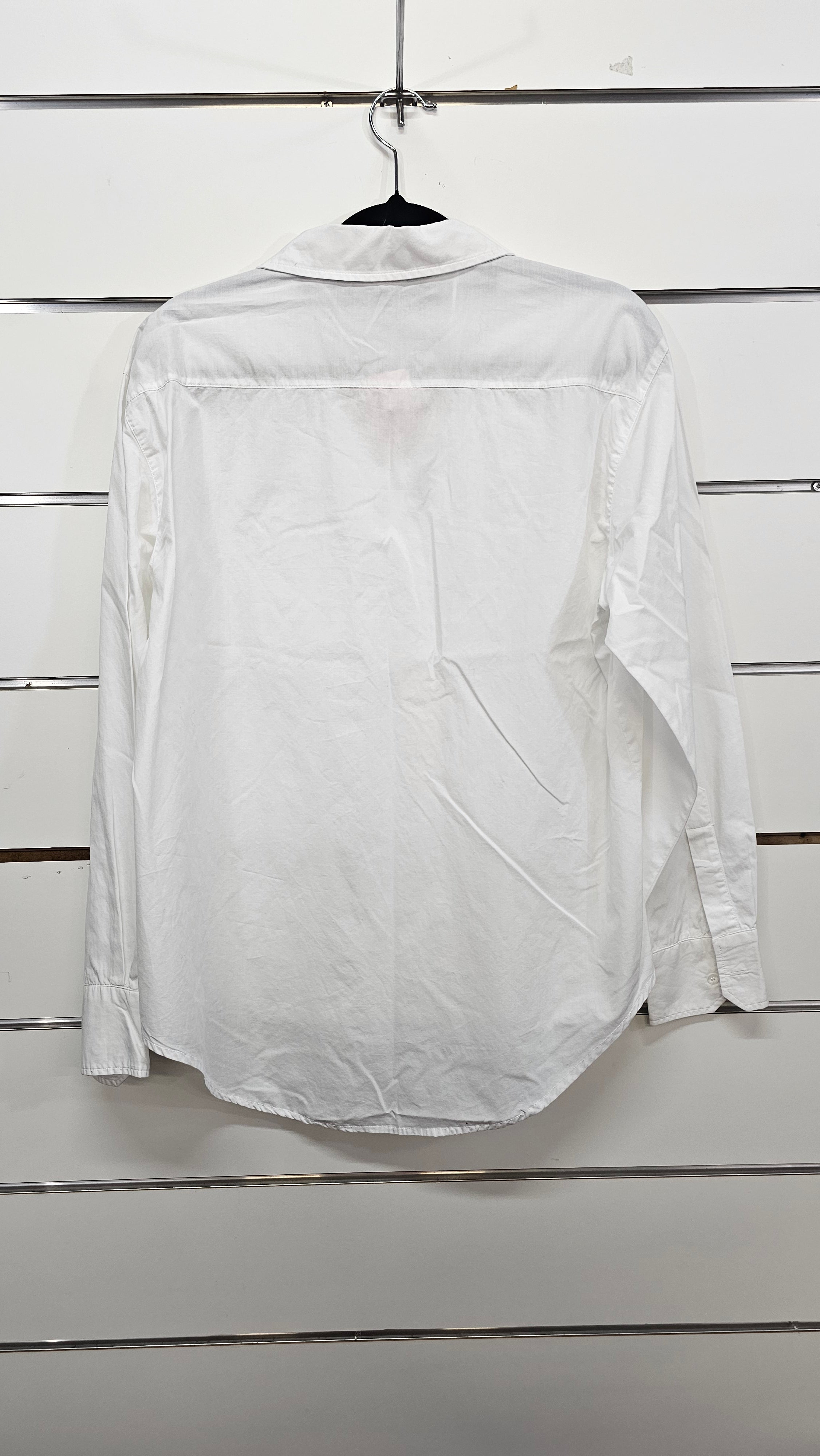 Zara Basic, White, Long Sleeve Shirt – M