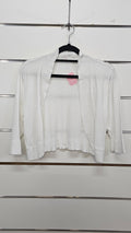 White, Short Cardigan