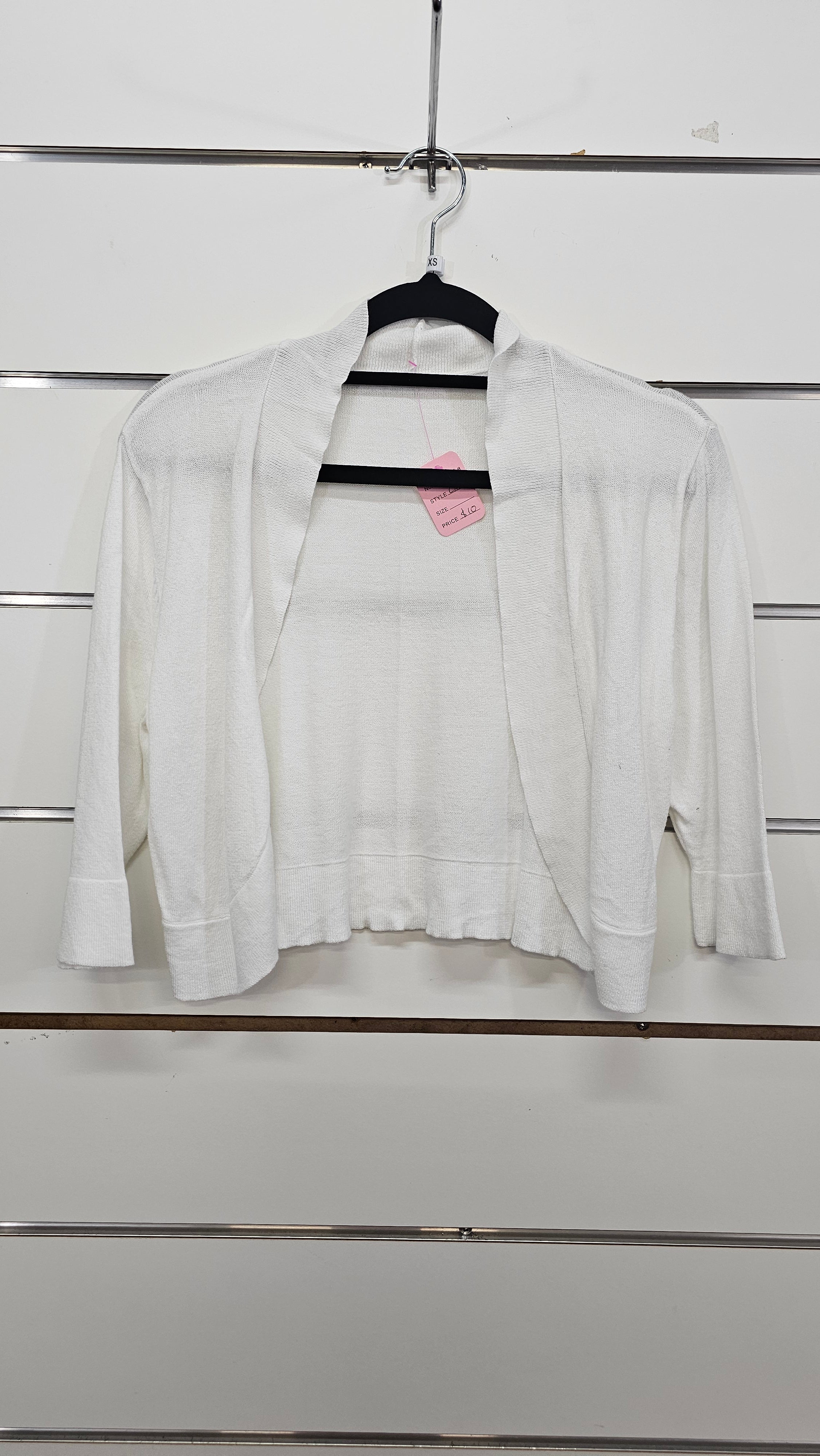 White, Short Cardigan