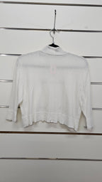White, Short Cardigan