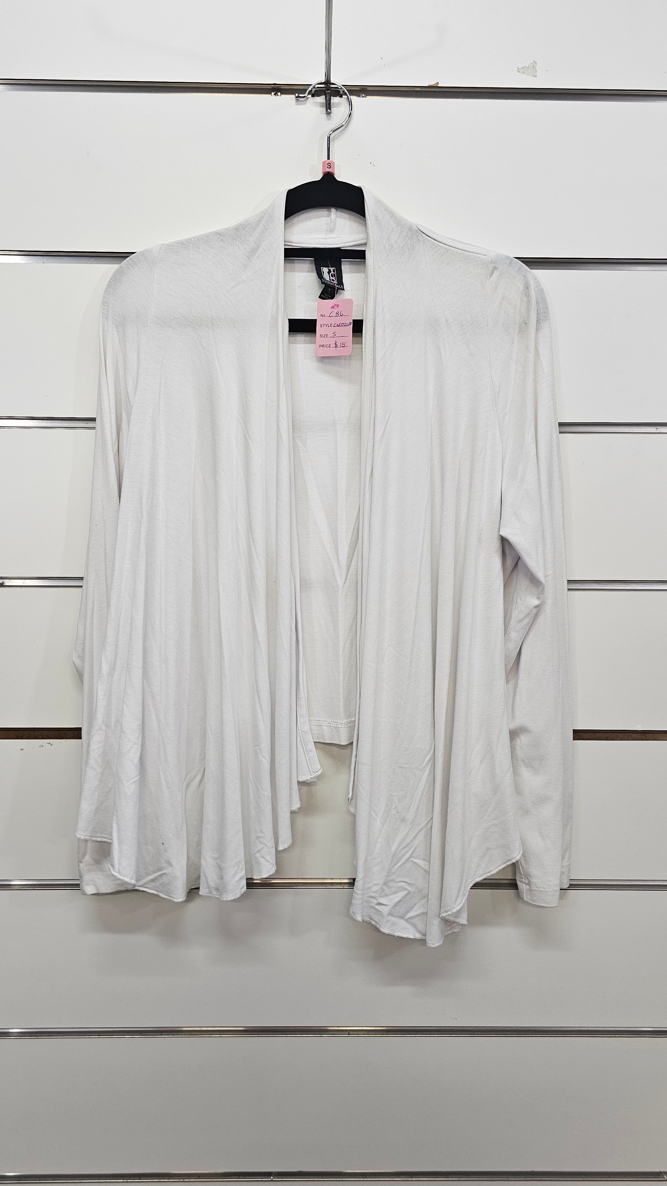 TCD, White, Over Cardigan – S–M