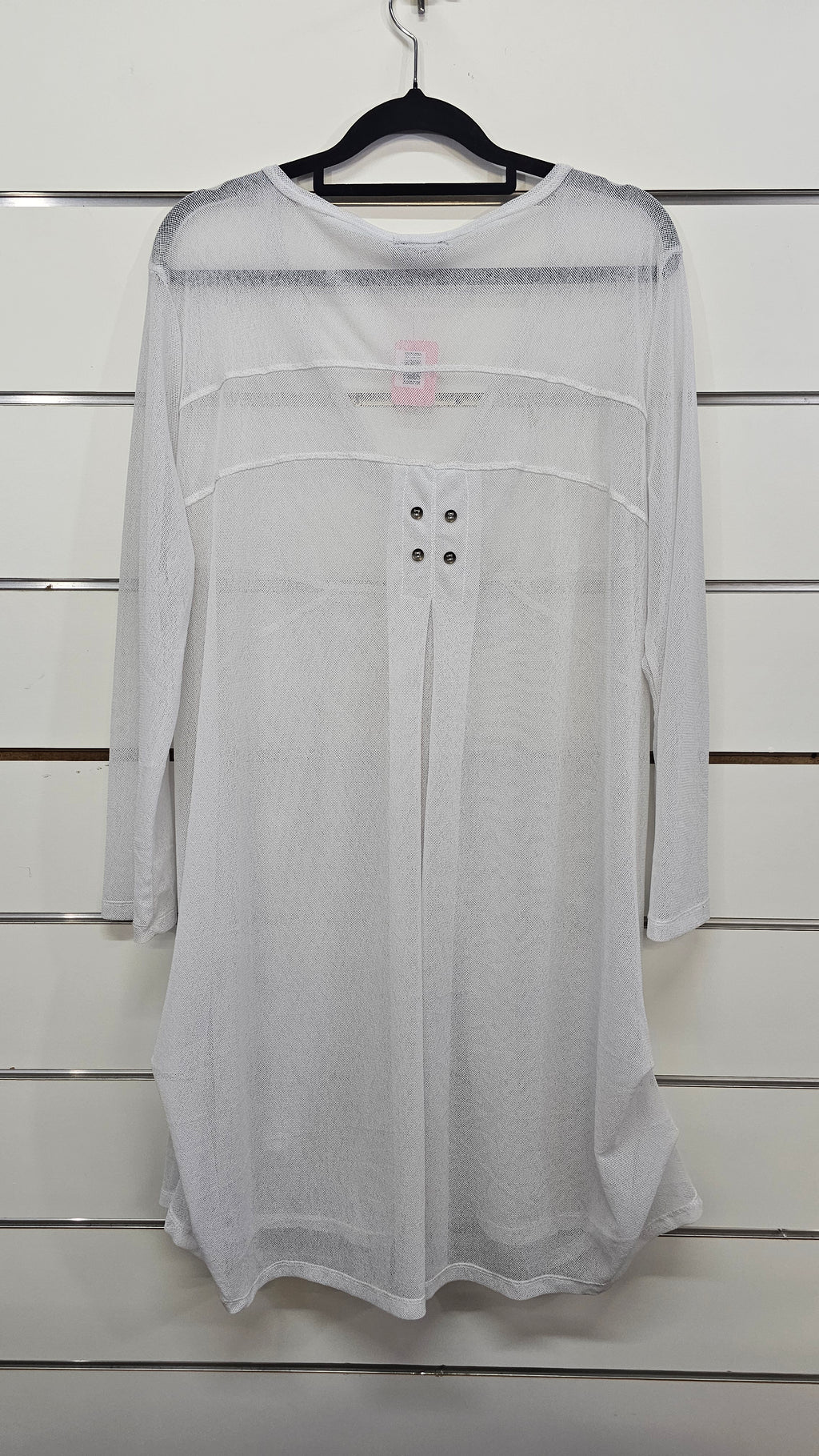 Threadz, White, Netting Cardi