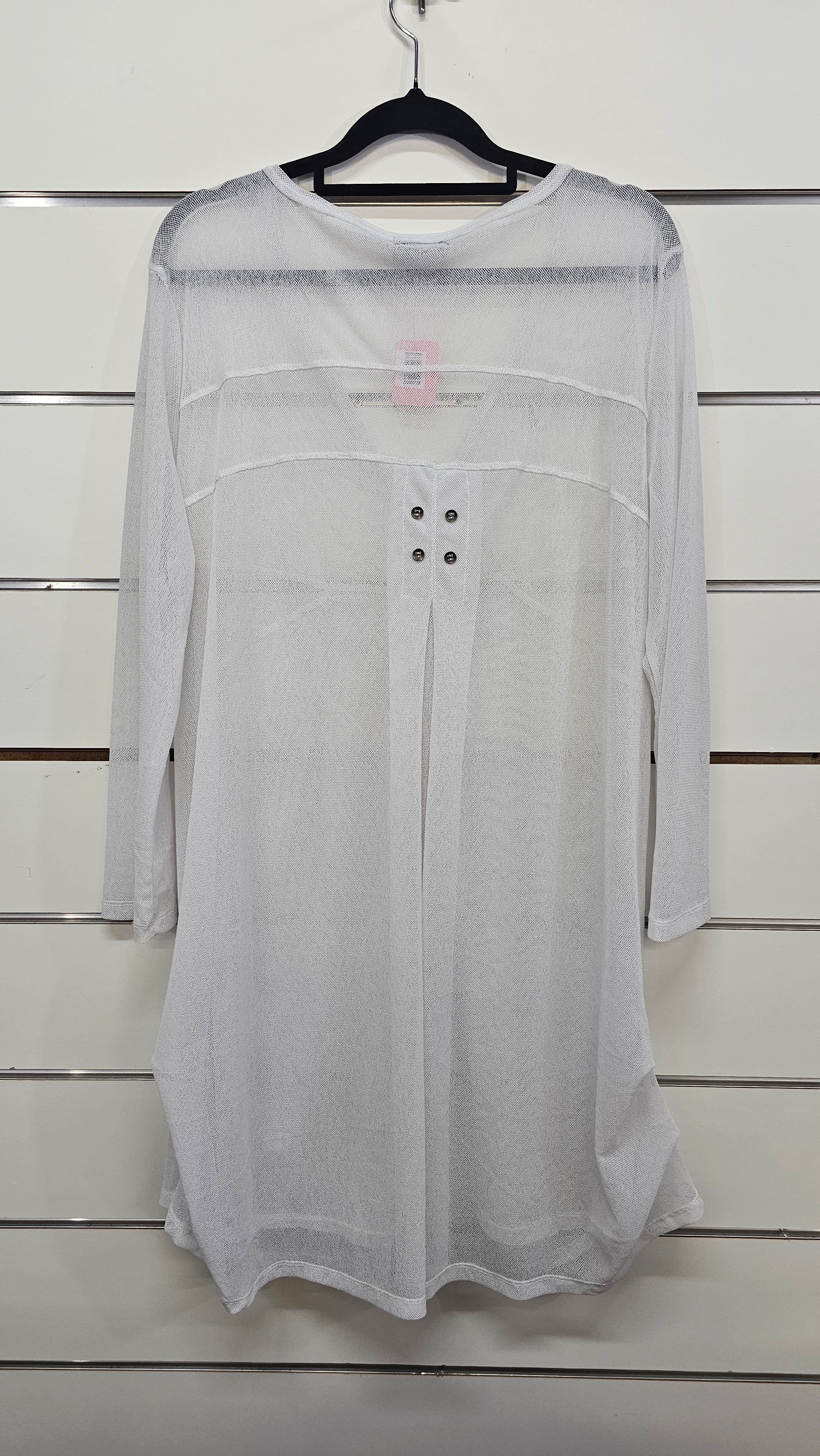 Threadz, White, Netting Cardi