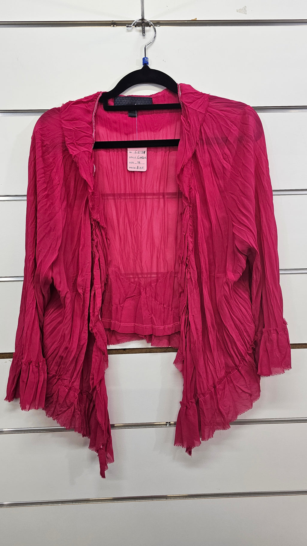 Chocolat, Hot Pink, Chiffon Cardi – 18