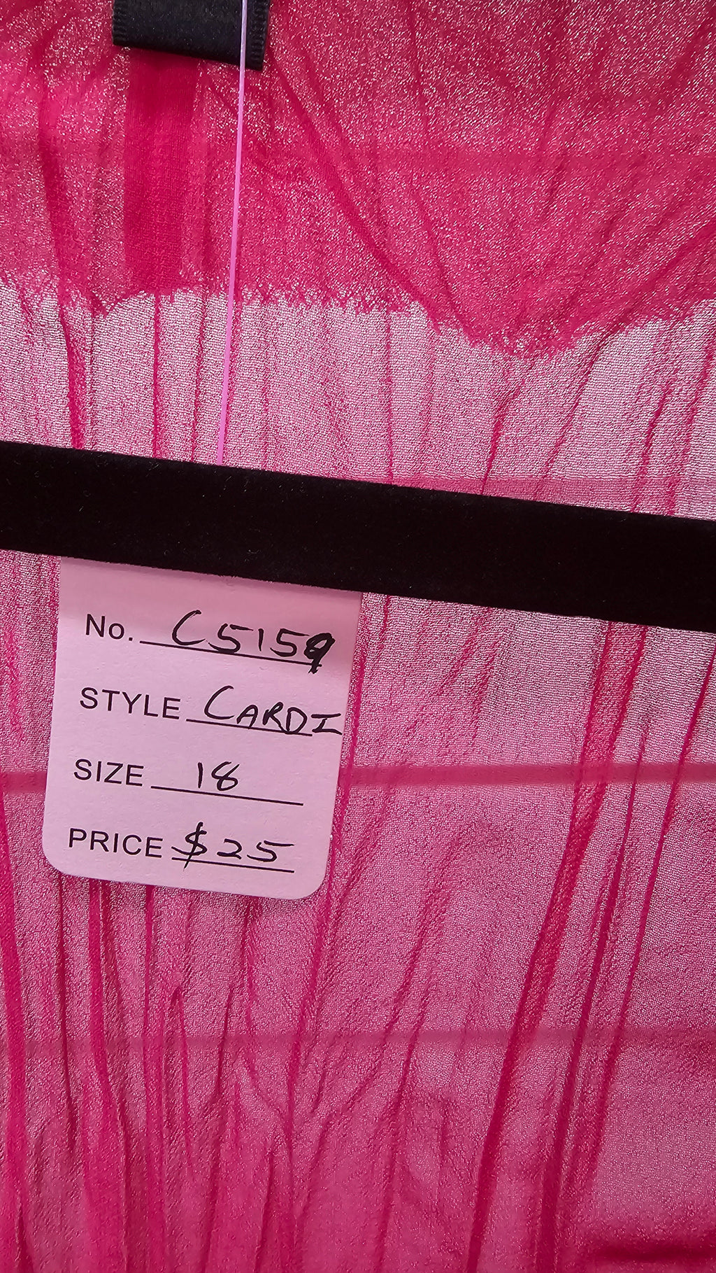 Chocolat, Hot Pink, Chiffon Cardi – 18