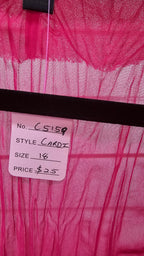 Chocolat, Hot Pink, Chiffon Cardi – 18