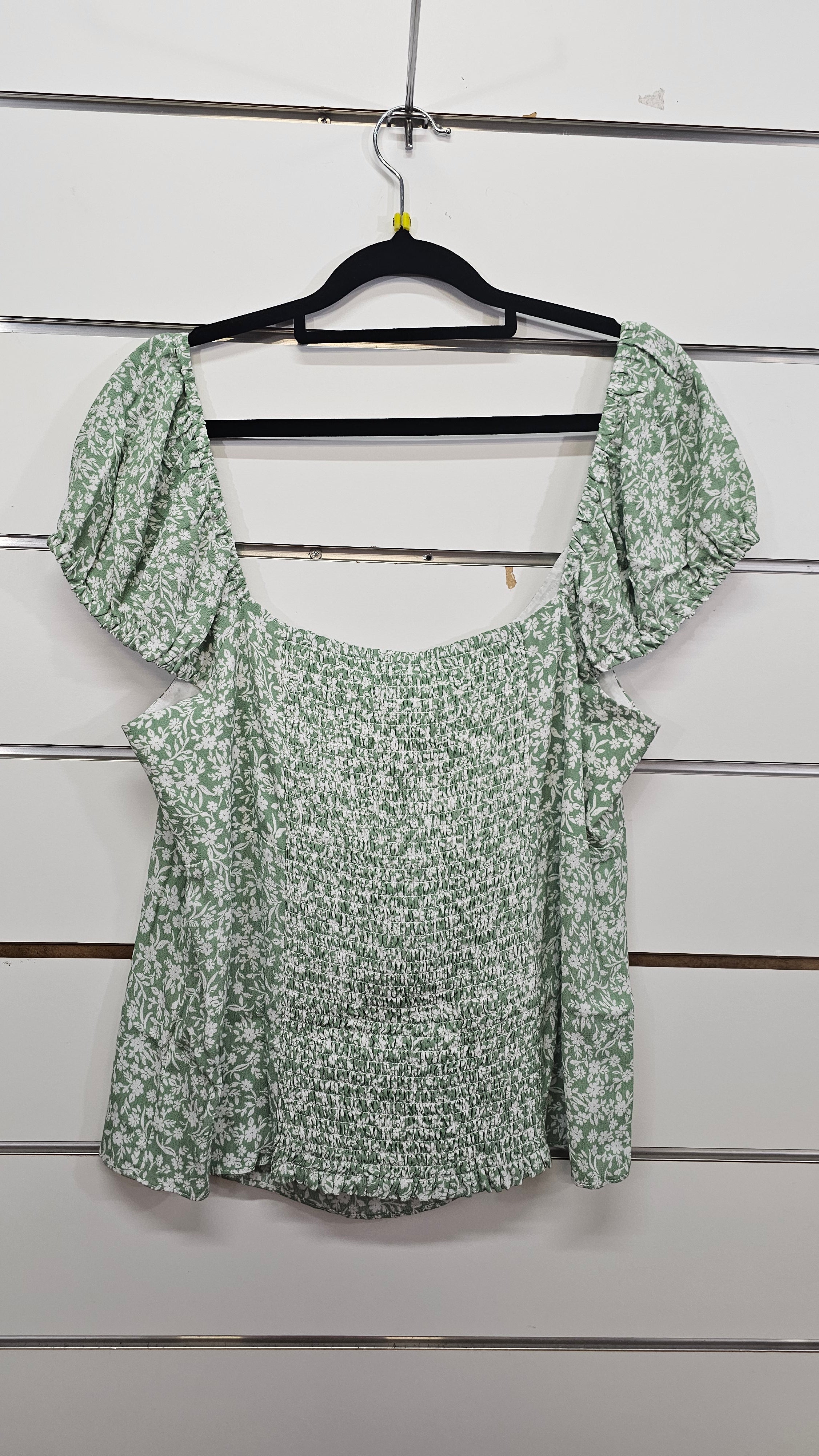 Forever New, Green, Cap Sleeve Gypsy Top – 16