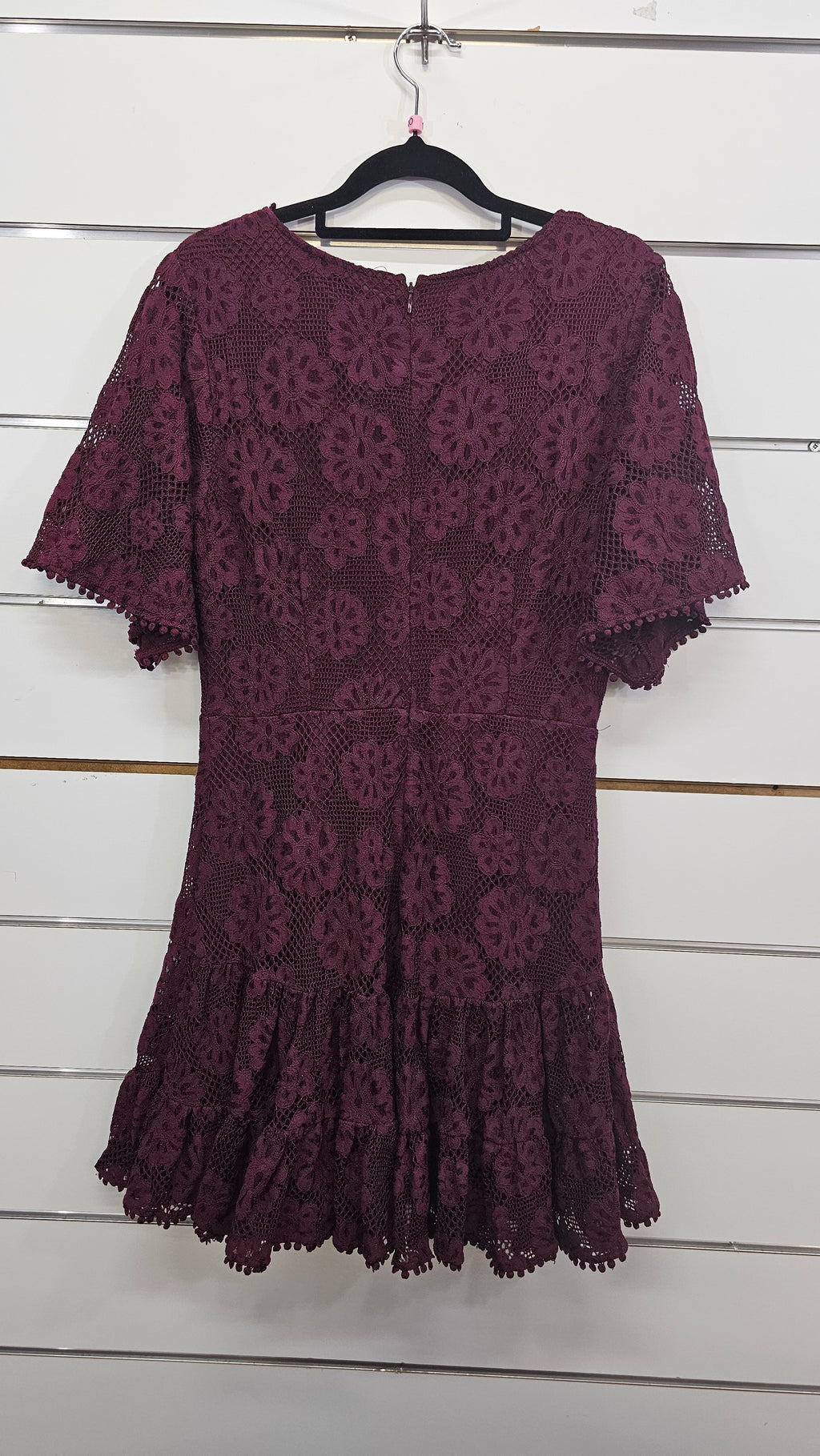 Dotti, Burgundy, Short Lace Dress, S/S – 10
