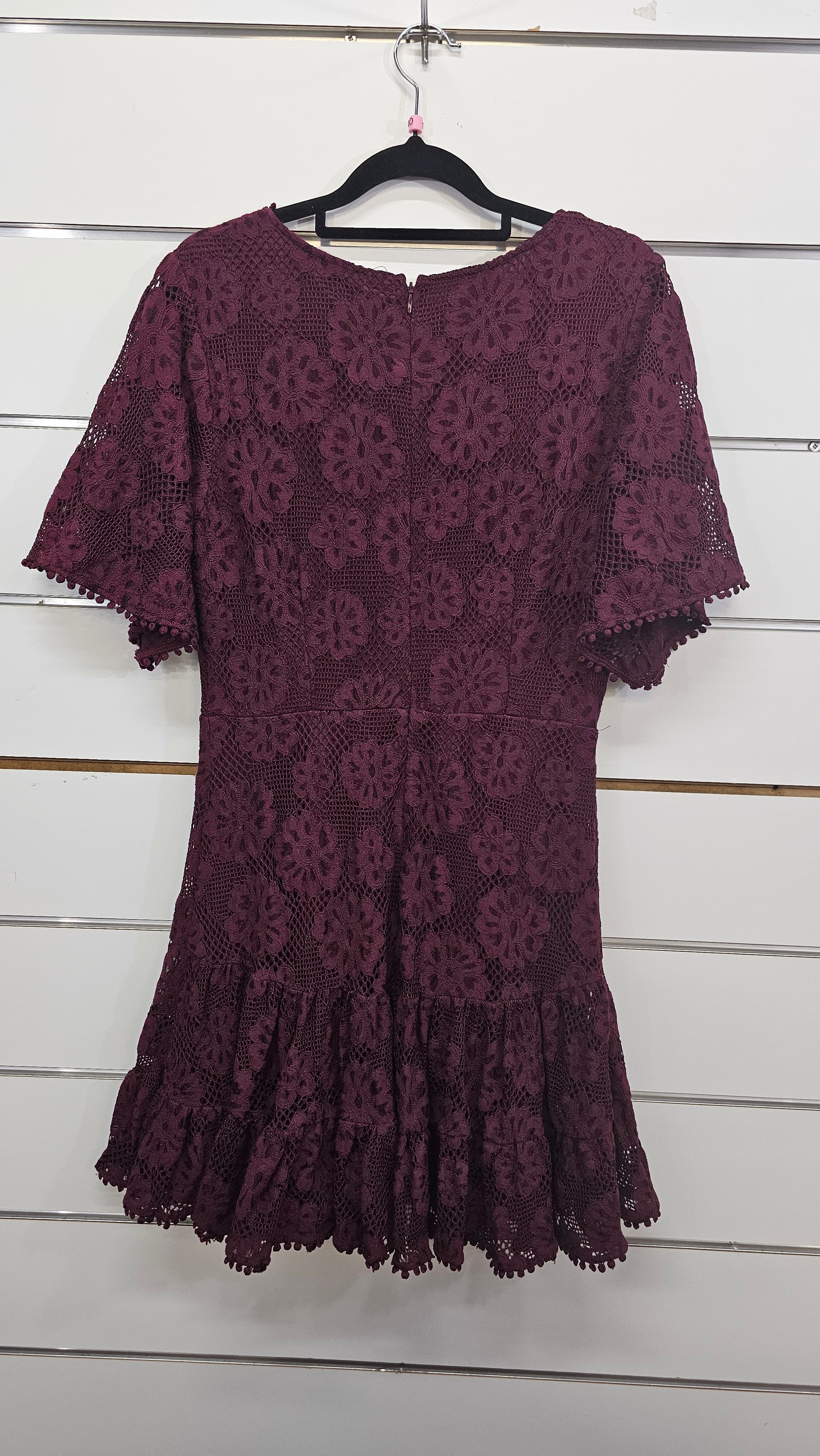 Dotti, Burgundy, Short Lace Dress, S/S – 10