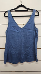 Max Blue V-Neck Top - 8
