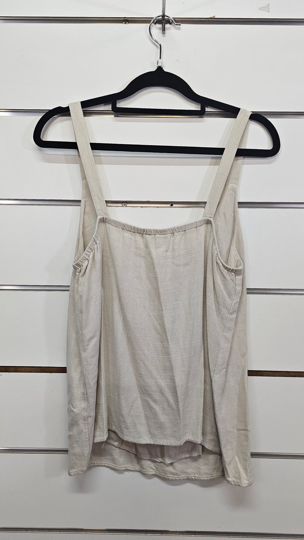 Dotti Cream Linen Singlet - 8