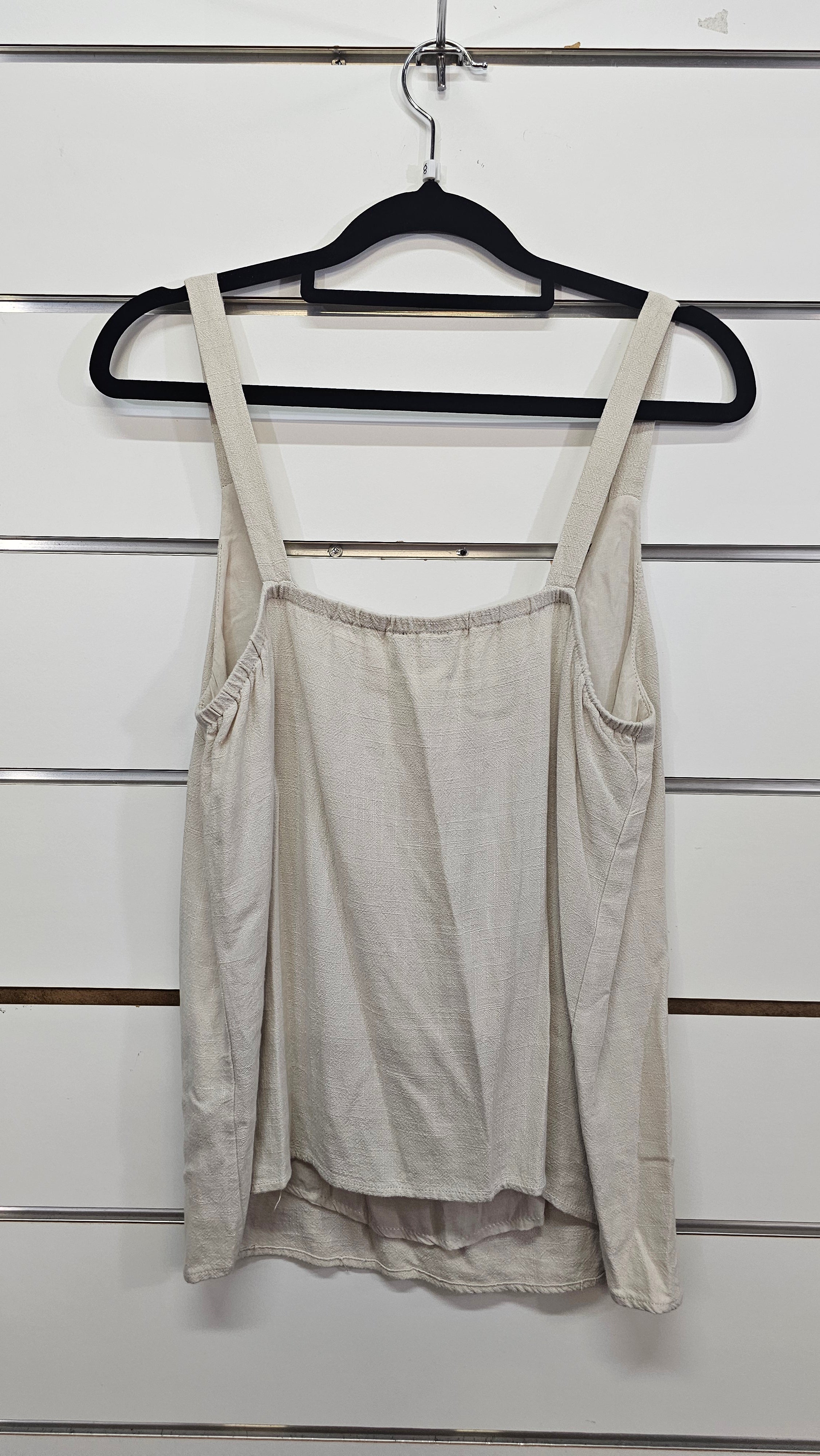 Dotti Cream Linen Singlet - 8