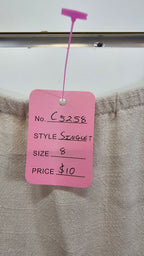 Dotti Cream Linen Singlet - 8