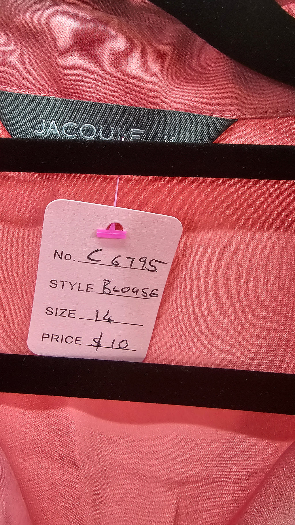 Jacqui E Pink Sleeveless Button Blouse - 14