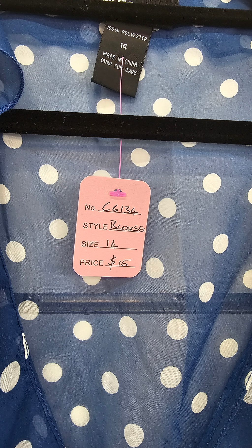 Emerge Blue Chiffon Blouse - 14