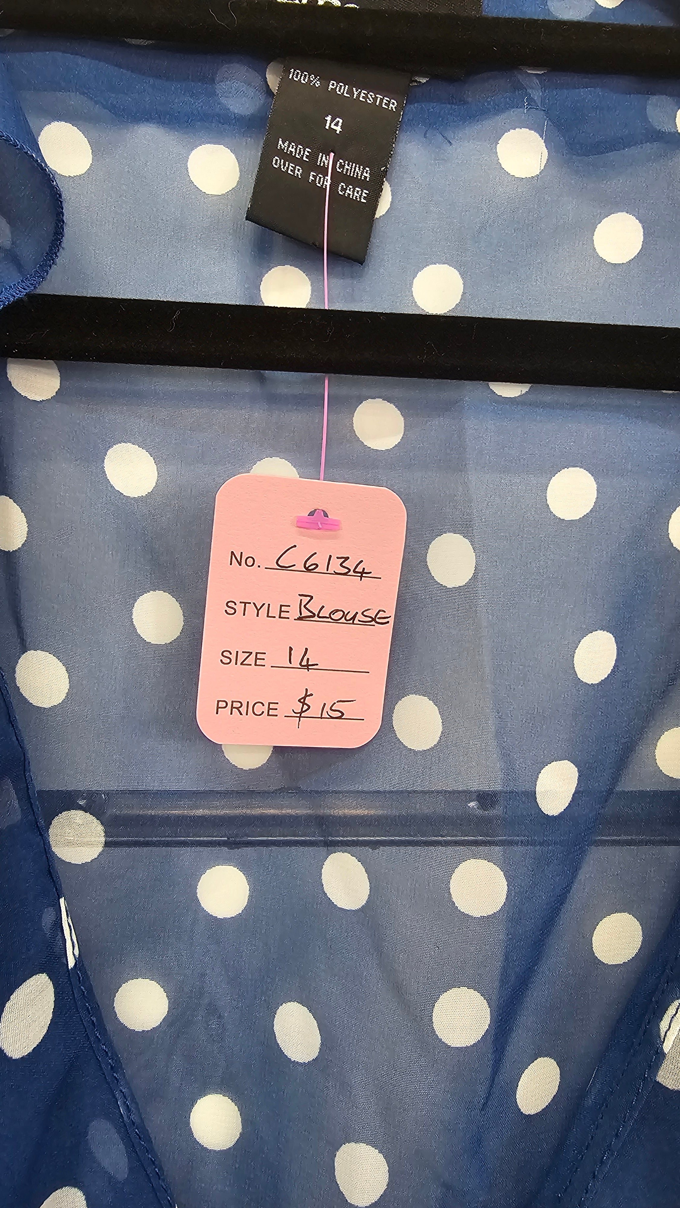 Emerge Blue Chiffon Blouse - 14