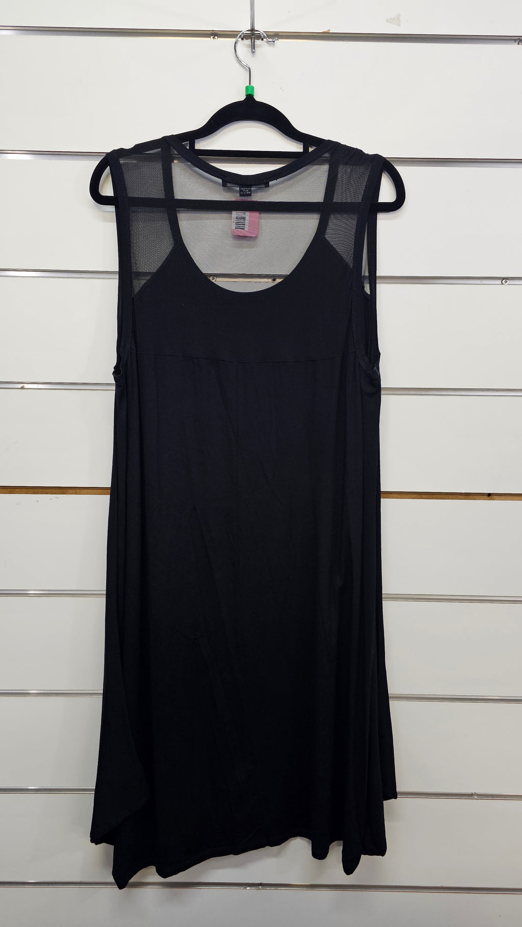Paula Ryan Black Dress with Sheer Inserts - XL
