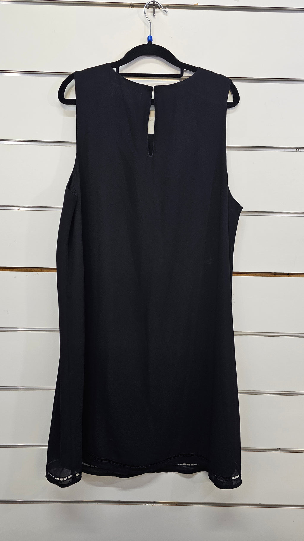 Whistle Black Sleeveless Chiffon Dress - 18