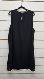 Whistle Black Sleeveless Chiffon Dress - 18