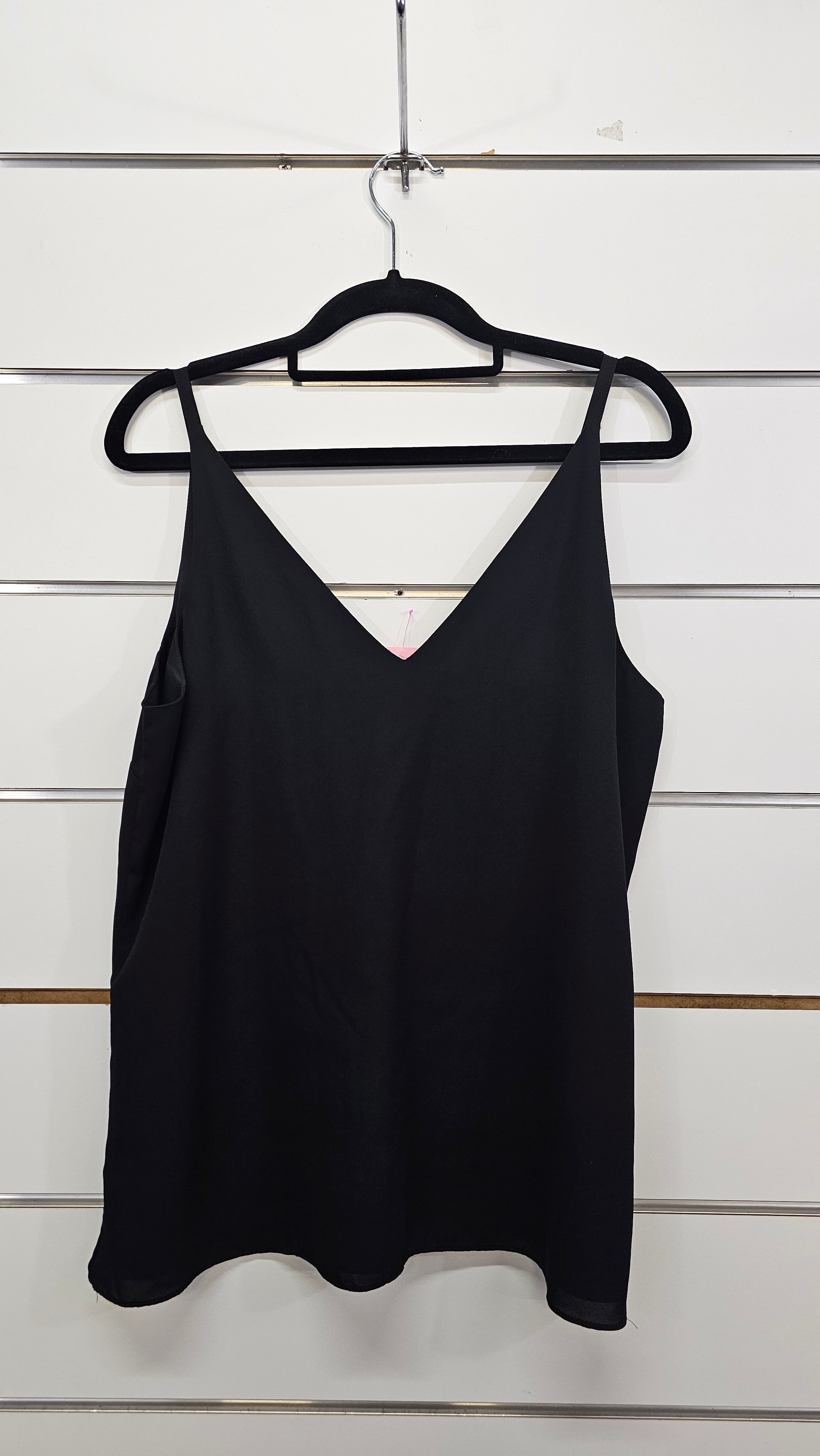 White Black Black Lined Singlet - M