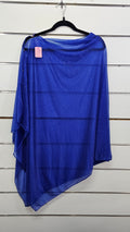 Royal Blue Shawl with glitter