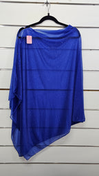 Royal Blue Shawl with glitter