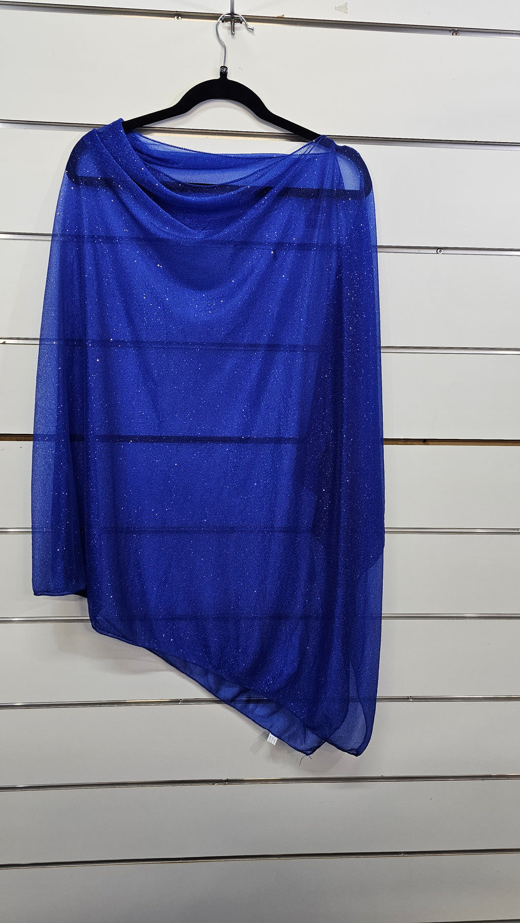 Royal Blue Shawl with glitter