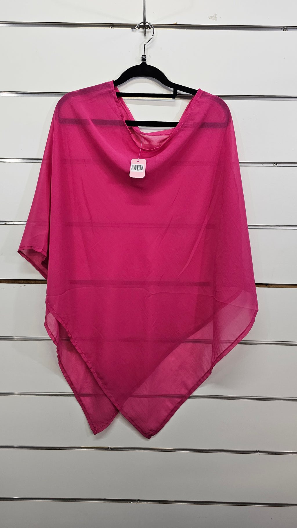 Hot Pink Chiffon Over top