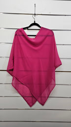 Hot Pink Chiffon Over top