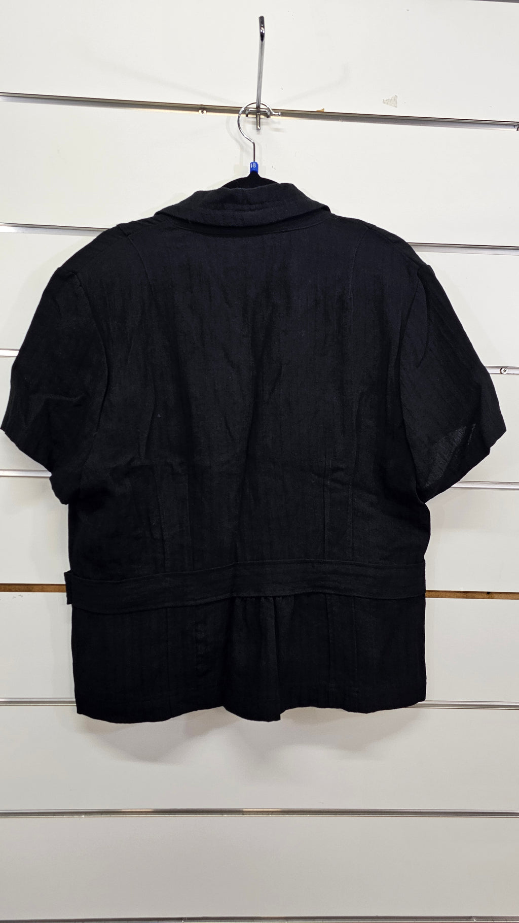 Merric Black Cap Sleeve Blazer - 18