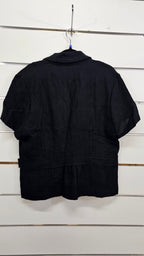Merric Black Cap Sleeve Blazer - 18