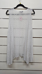 Vivid White Lace Cardi - 16